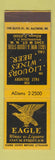 Matchbook Cover - Eagle Wines Liquors Washington DC