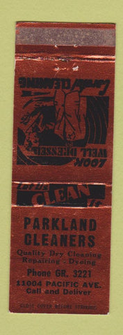 Matchbook Cover - Parkland Cleaners