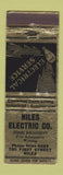Matchbook Cover - Niles Electric Niles IL