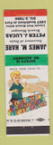 Matchbook Cover - James Hare Secretary of State Lincoln Park MI