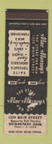 Matchbook Cover - Mac Murray's Men's Clothes Bridgeport CT PAPER LOSS POOR