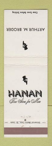 Matchbook Cover - Hanes Men's Shoes Arthur Broder