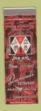 Matchbook Cover - Diamonds' Restaurant Cleveland Heights OH