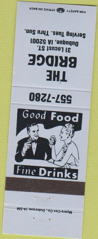 Matchbook Cover - The Birdge Dubuque IA