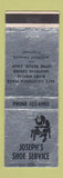 Matchbook Cover - Joseph's Shoe Service Long Beach CA