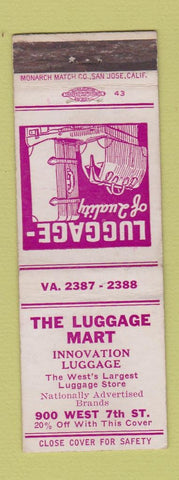 Matchbook Cover - The Luggage Mart  WEAR