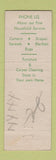 Matchbook Cover - Berger Service Cleaning New York City