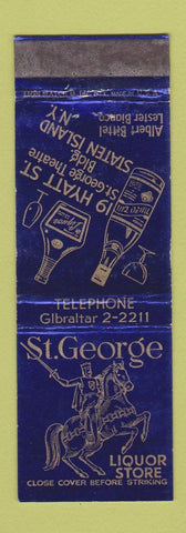 Matchbook Cover - St George Liquor Store Staten Island NY WEAR
