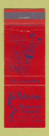 Matchbook Cover - La Potiniere French Restaurant New York City