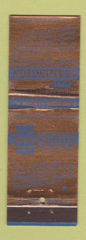Matchbook Cover - Hotel Leamington Indianapolis IN