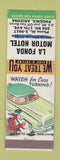 Matchbook Cover - La Fonda Motor Hotel Phoenix AZ WEAR