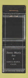 Matchbook Cover - Santa Maria Inn CA WORN