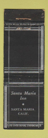Matchbook Cover - Santa Maria Inn CA WORN