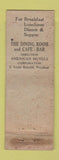 Matchbook Cover - Hotel Bryant New York City Cafe Bar WEAR