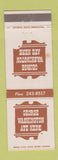 Matchbook Cover - George Washington Ate Here Pizza Indianapolis IN WEAR