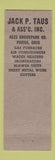 Matchbook Cover - Jack Taus Heating Furnace Parma OH