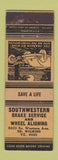 Matchbook Cover - Southwestern Brake Service