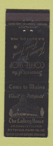 Matchbook Cover - The Lancey House Pittsfield ME WEAR