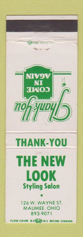 Matchbook Cover - The New Look Salon Maumee OH