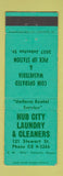 Matchbook Cover - Hub City Laundry Cleaners Lafayette LA