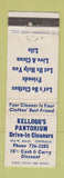 Matchbook Cover - Kellogg's Pantorium Drive In Cleaners Centralia IL WEAR