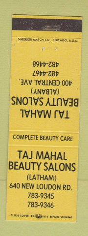 Matchbook Cover - Taj Mahal Beauty Salon Albany Latham NY
