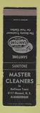 Matchbook Cover - Master Cleaners Albuquerque NM