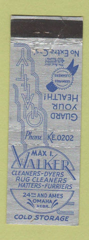 Matchbook Cover - Max Walker Cleaners Omaha NE WEAR