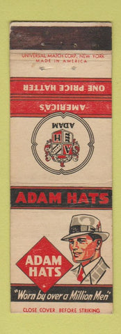 Matchbook Cover - Adam Hats WEAR