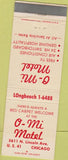 Matchbook Cover - O Mi Motel Chicago IL