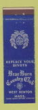 Matchbook Cover - Brae Burn Country Club West Newton MA