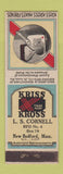 Matchbook Cover - Kriss Kross Stoppers New Bedford MA