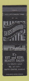Matchbook Cover - K's Kut and Kurl Beauty Salon Smith Center KS WEAR