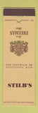 Matchbook Cover - Freeman Men's Shoes Stilb's Racine WI