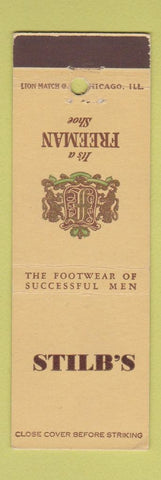Matchbook Cover - Freeman Men's Shoes Stilb's Racine WI