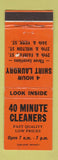Matchbook Cover - 40 Minute Cleaners Denver Colorado WEAR