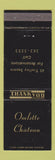 Matchbook Cover - Omlette Chateau