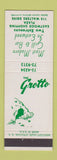 Matchbook Cover - The Grotto Syracuse NY