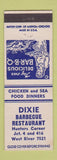 Matchbook Cover - Dixie BBQ Restaurant girlie