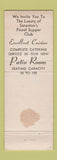 Matchbook Cover - Town and Country Supper Club Scranton PA WEAR