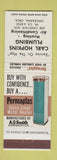 Matchbook Cover - Carl Hopkins Plumbing AO Smith Water Heater