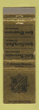 Matchbook Cover - Benson Hotels Indianapolis Chicago Minneapolis
