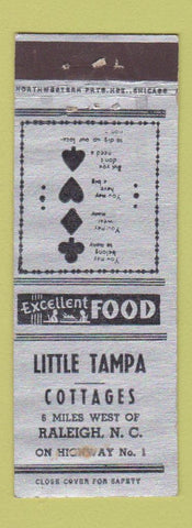 Matchbook Cover - Little Tampa Cottages Raleigh NC WEAR