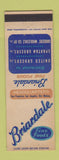 Matchbook Cover - Briardale Foods Los Angeles CA San Francisco Des Moines