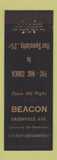 Matchbook Cover - Beacon Restaurant