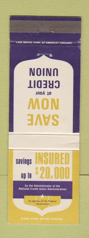 Matchbook Cover - National Credit Union Administration