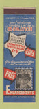Matchbook Cover - Hollywood Film Studios Hollywood CA