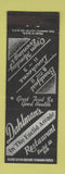 Matchbook Cover - Dahlman's Restaurant Cleveland OH
