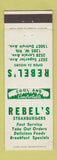 Matchbook Cover - Rebel's Steak Hamburgers Cleveland?