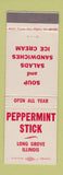 Matchbook Cover - Peppermint Stick Restaurant Long Grove IL